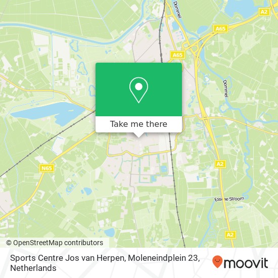 Sports Centre Jos van Herpen, Moleneindplein 23 map