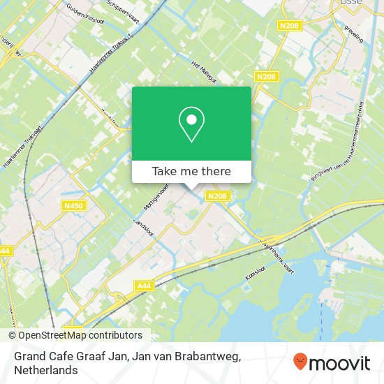 Grand Cafe Graaf Jan, Jan van Brabantweg map