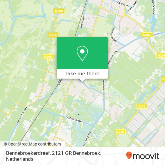 Bennebroekerdreef, 2121 GR Bennebroek map