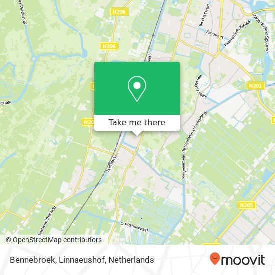 Bennebroek, Linnaeushof map