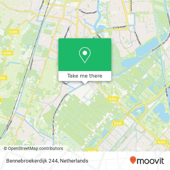 Bennebroekerdijk 244 map