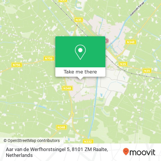 Aar van de Werfhorstsingel 5, 8101 ZM Raalte map