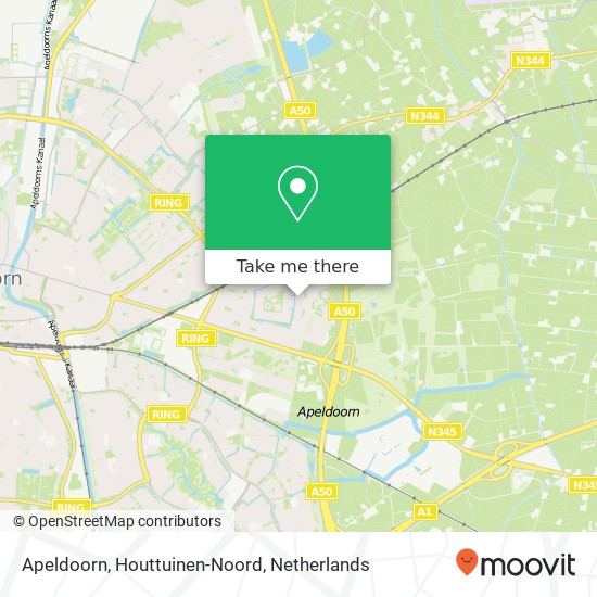 Apeldoorn, Houttuinen-Noord Karte