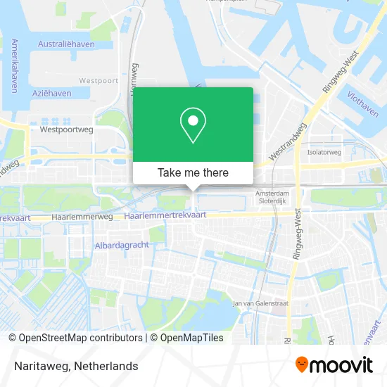 Naritaweg map