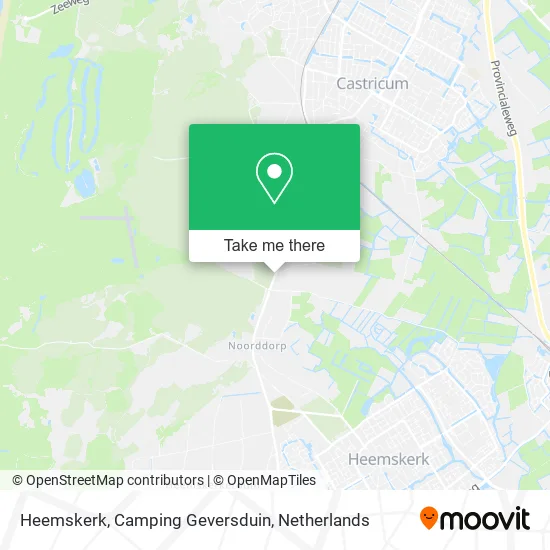 Heemskerk, Camping Geversduin map