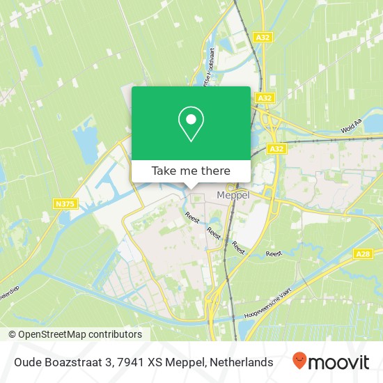 Oude Boazstraat 3, 7941 XS Meppel map