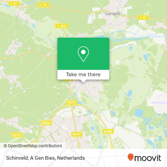 Schinveld, A Gen Bies map