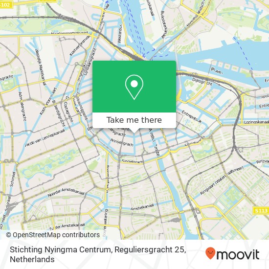 Stichting Nyingma Centrum, Reguliersgracht 25 Karte