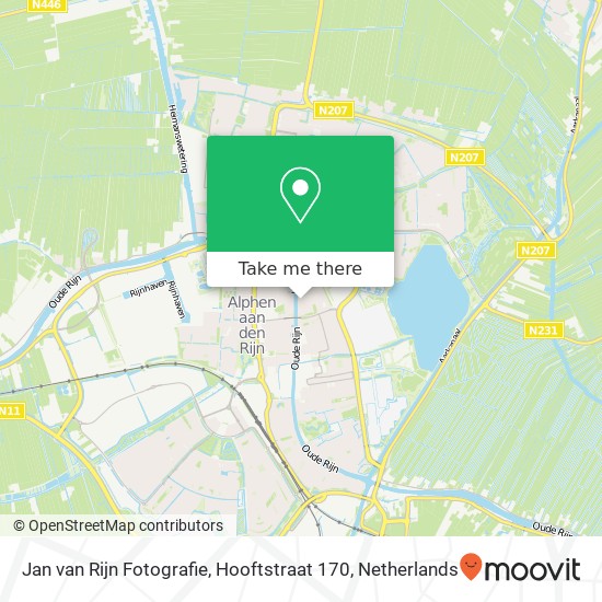 Jan van Rijn Fotografie, Hooftstraat 170 map