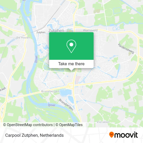 Carpool Zutphen map