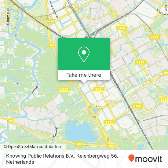 Knowing Public Relations B.V., Keienbergweg 56 map