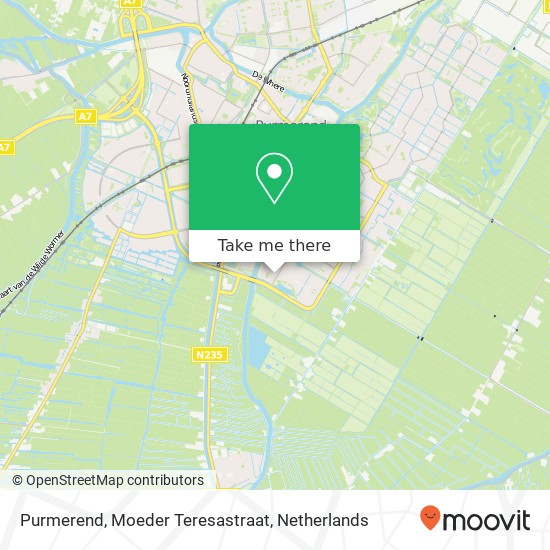 Purmerend, Moeder Teresastraat Karte