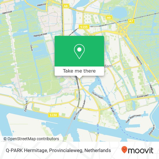 Q-PARK Hermitage, Provincialeweg map