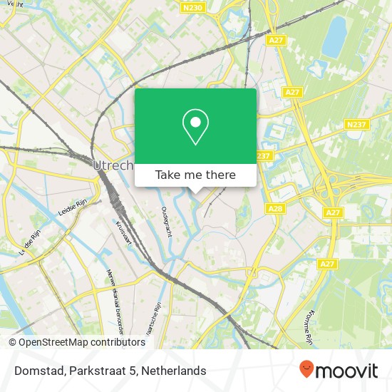 Domstad, Parkstraat 5 map