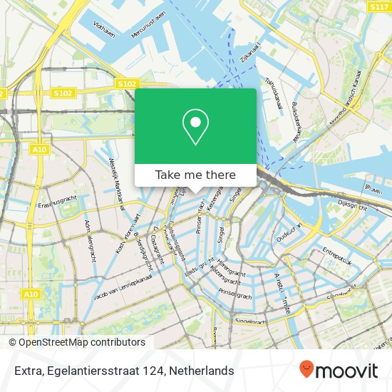 Extra, Egelantiersstraat 124 map