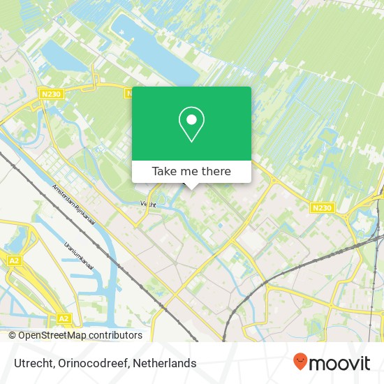 Utrecht, Orinocodreef Karte