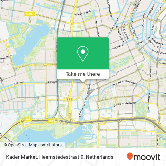 Kader Market, Heemstedestraat 9 map