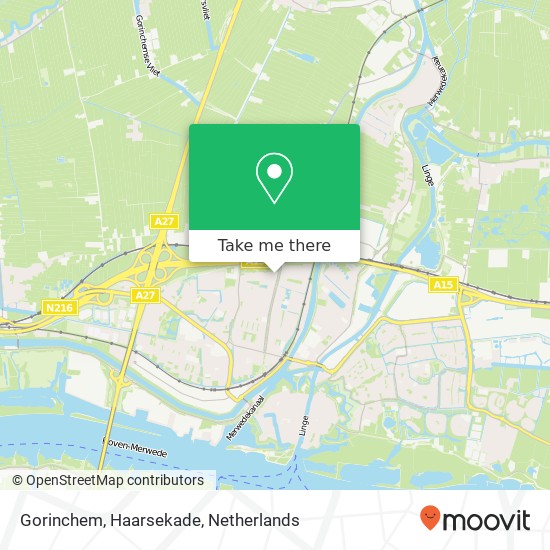 Gorinchem, Haarsekade map