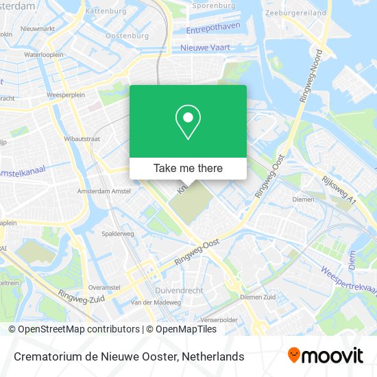 Crematorium de Nieuwe Ooster map