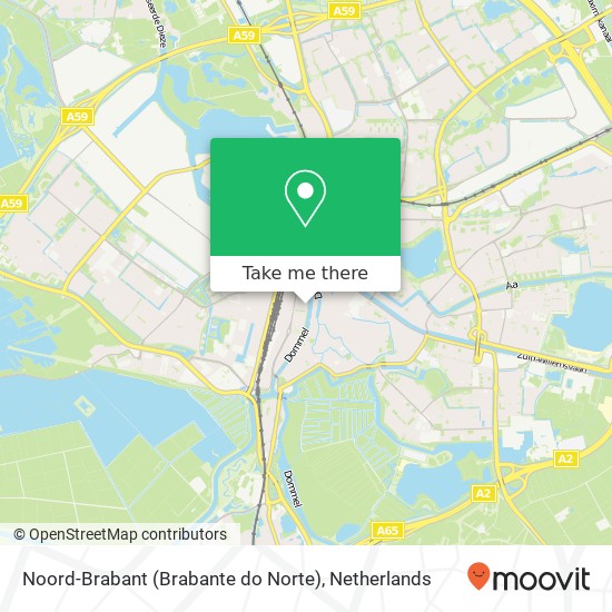 Noord-Brabant (Brabante do Norte) Karte