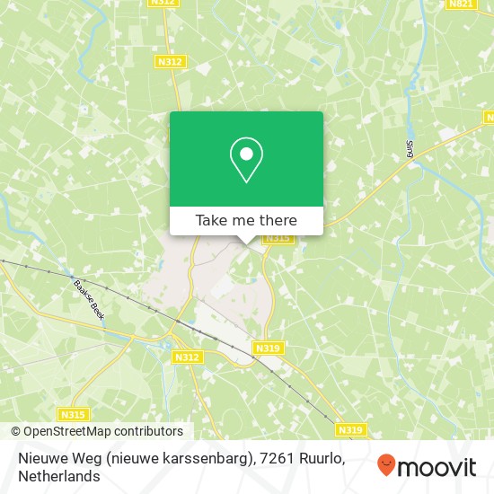 Nieuwe Weg (nieuwe karssenbarg), 7261 Ruurlo map