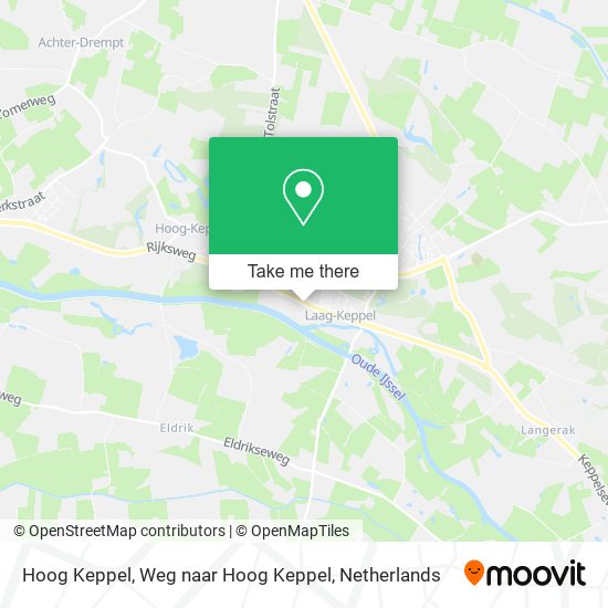 Hoog Keppel, Weg naar Hoog Keppel map