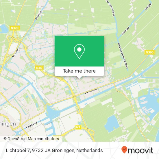 Lichtboei 7, 9732 JA Groningen map