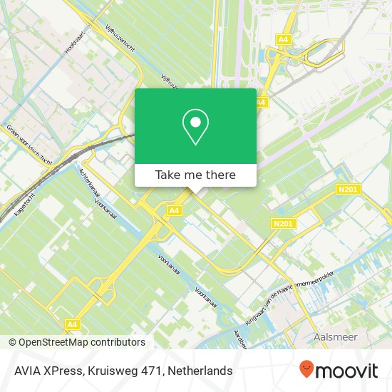 AVIA XPress, Kruisweg 471 map