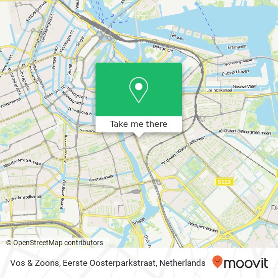 Vos & Zoons, Eerste Oosterparkstraat Karte