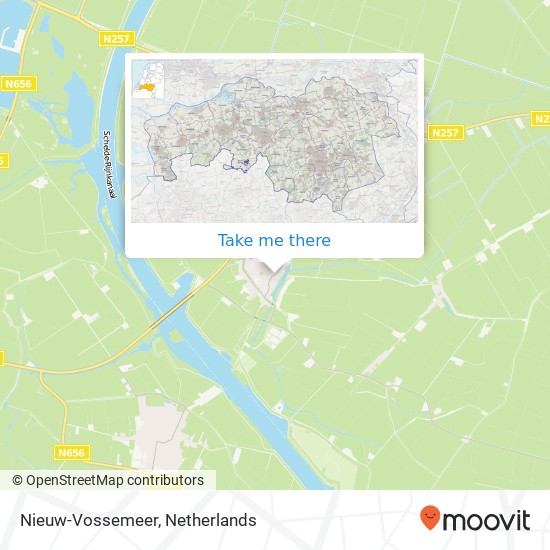 Nieuw-Vossemeer Karte