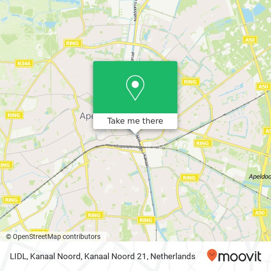 LIDL, Kanaal Noord, Kanaal Noord 21 Karte