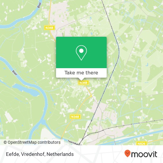 Eefde, Vredenhof Karte