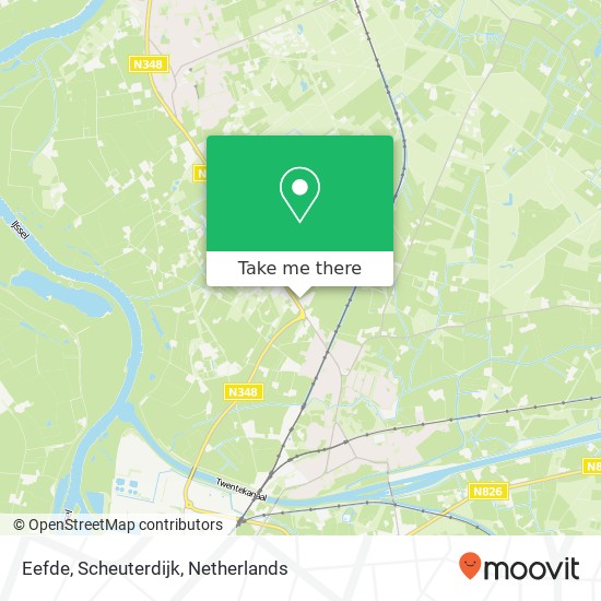 Eefde, Scheuterdijk map