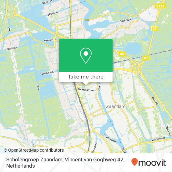 Scholengroep Zaandam, Vincent van Goghweg 42 map