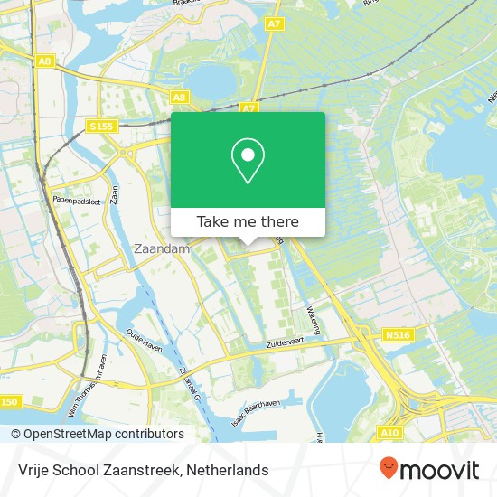Vrije School Zaanstreek, Galjoenstraat 111 map