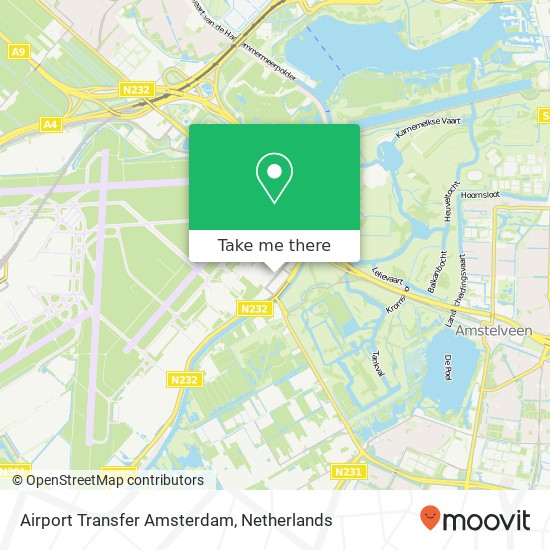 Airport Transfer Amsterdam map