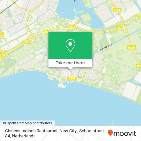 Chinees Indisch Restaurant 'New City', Schoolstraat 84 map