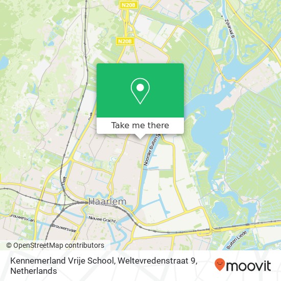 Kennemerland Vrije School, Weltevredenstraat 9 Karte