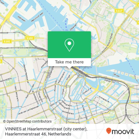 VINNIES at Haarlemmerstraat (city center), Haarlemmerstraat 46 Karte