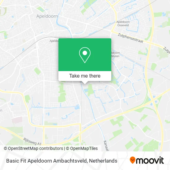 Basic Fit Apeldoorn Ambachtsveld map