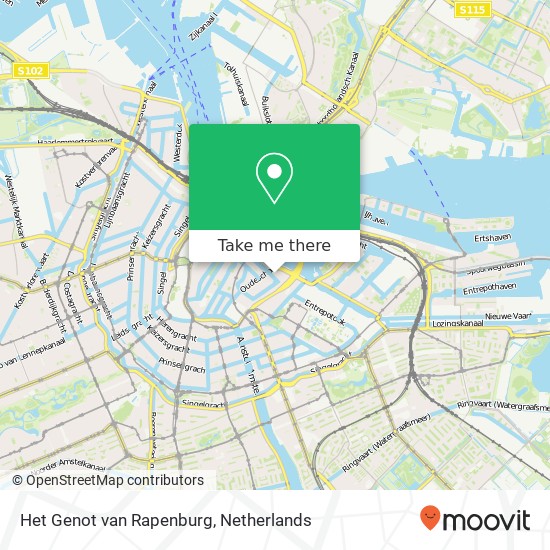 Het Genot van Rapenburg map