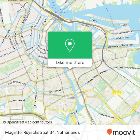 Magritte, Ruyschstraat 34 map