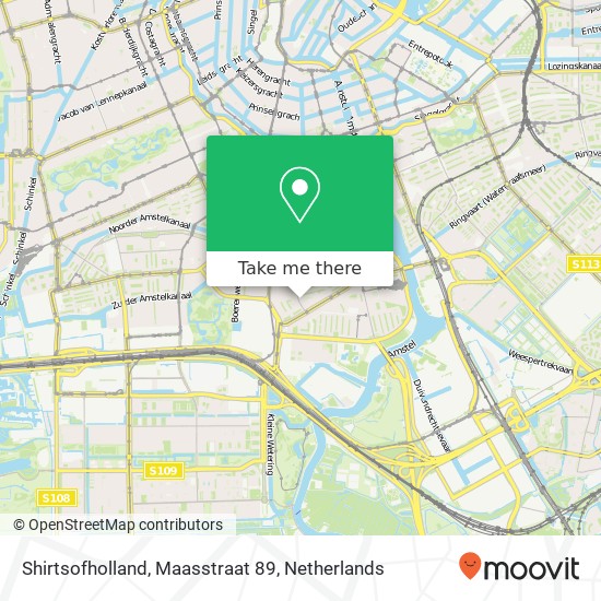 Shirtsofholland, Maasstraat 89 map