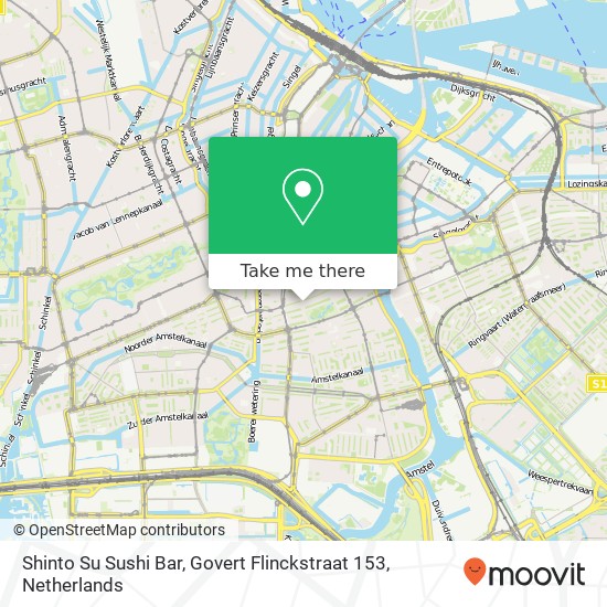 Shinto Su Sushi Bar, Govert Flinckstraat 153 map