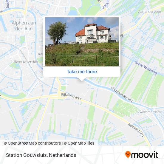 Station Gouwsluis Karte