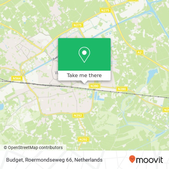 Budget, Roermondseweg 66 map