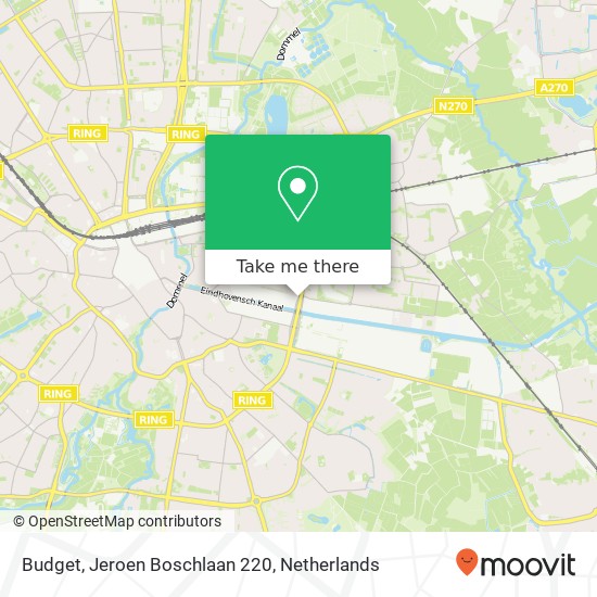 Budget, Jeroen Boschlaan 220 map