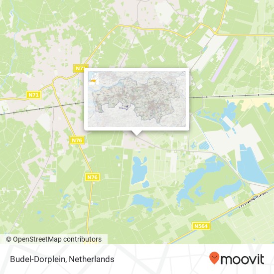 Budel-Dorplein Karte