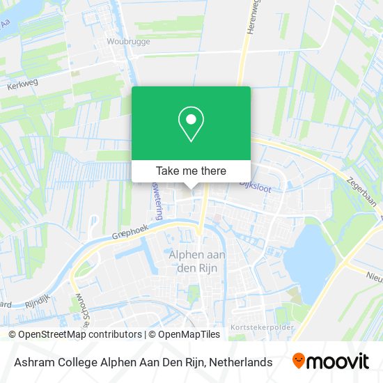 Ashram College Alphen Aan Den Rijn map