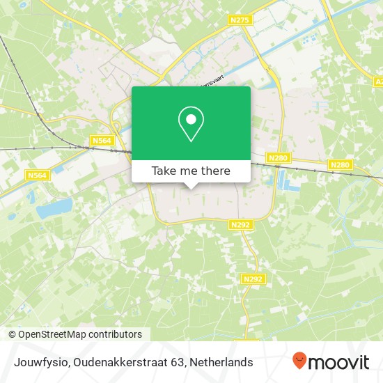 Jouwfysio, Oudenakkerstraat 63 map
